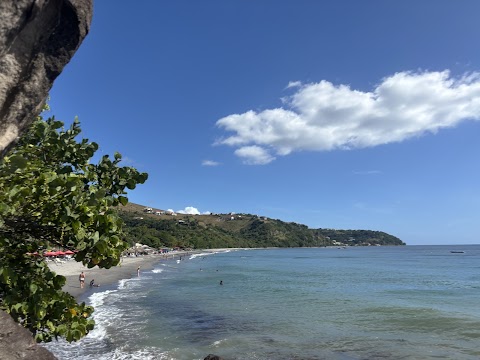 Black sand beach